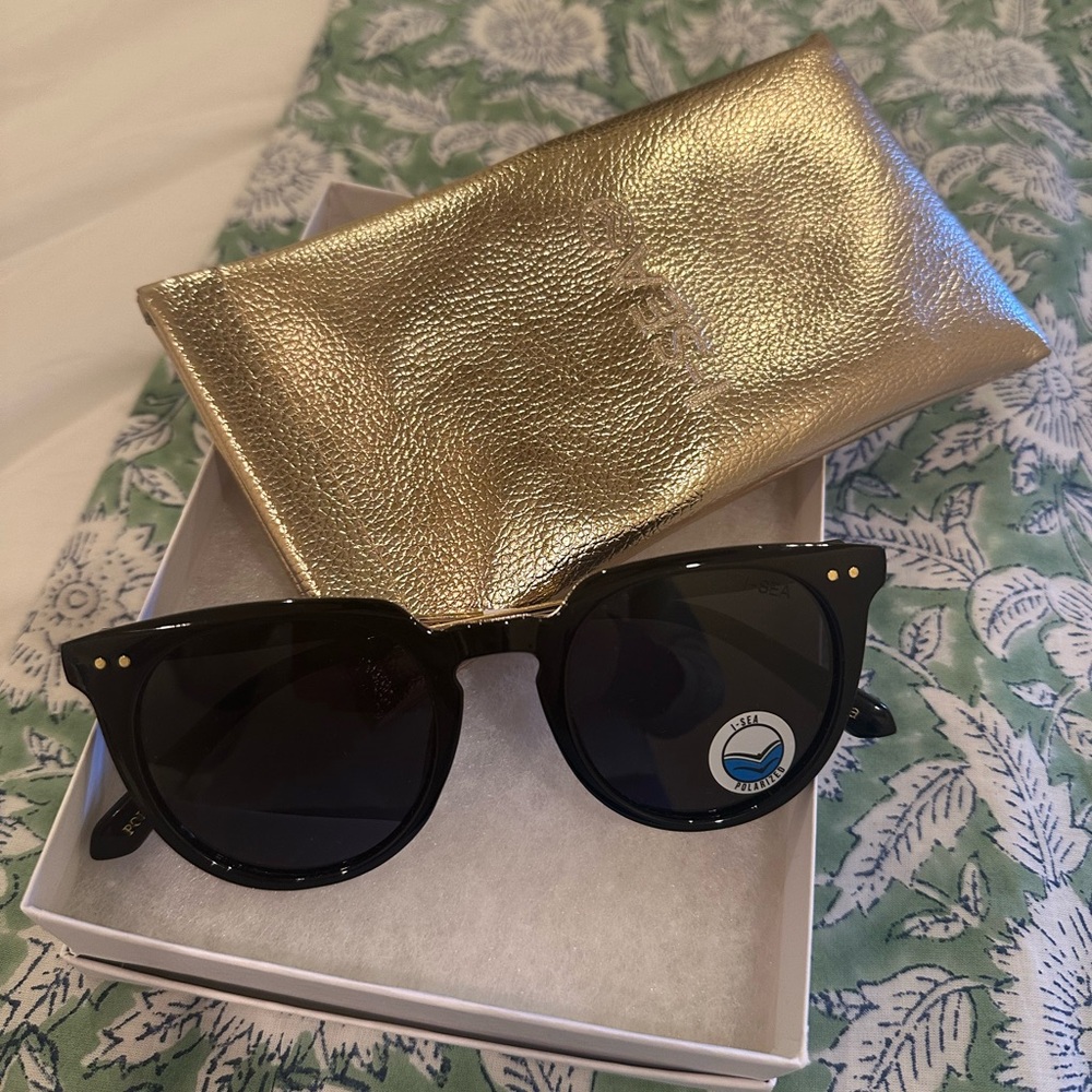 I-Sea Black Sunglasses